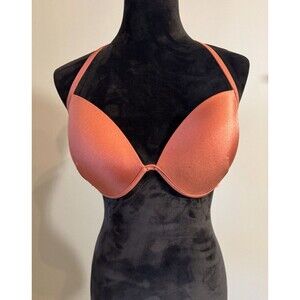 NWT Swimsuit Top sz 34DDD VICTORIA SECRET Malibu Bling Shine Strap Push Up Logo